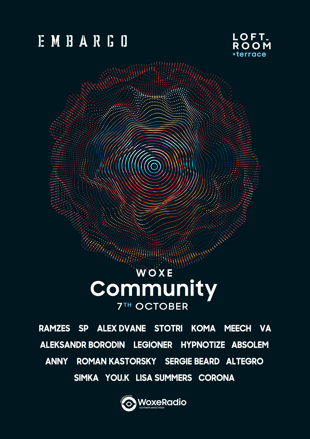 7 October — Woxe Community @Embargo Villa